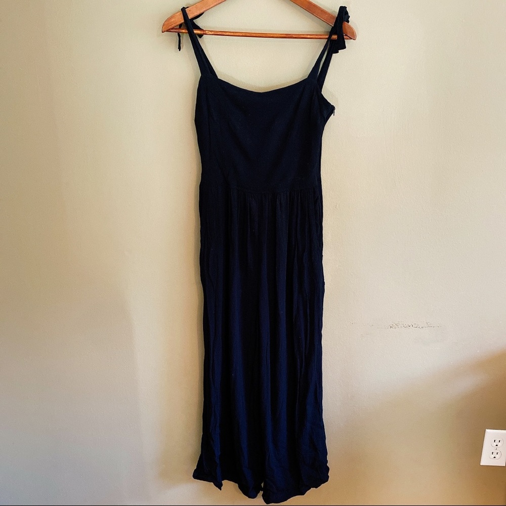 SOLD💛flynn skye black jumpsuit tie strap wide leg